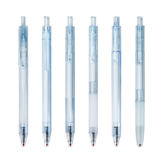 6PCS Quick Dry Blue Gel Pen Set