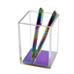 Rainbow Acrylic Pen Holder Pencils Cup