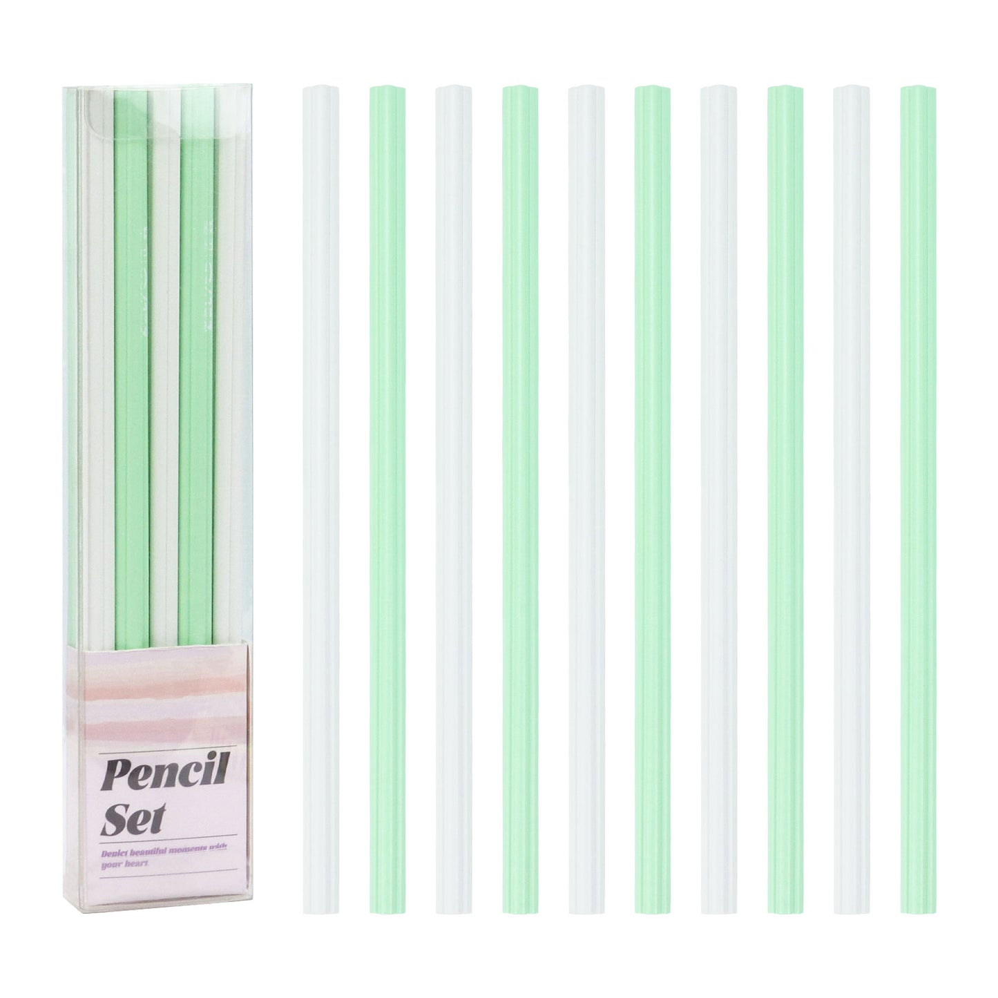 10PCS Flower Pencils Set