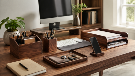How Wooden Desk Accessories Create a More Organized Office