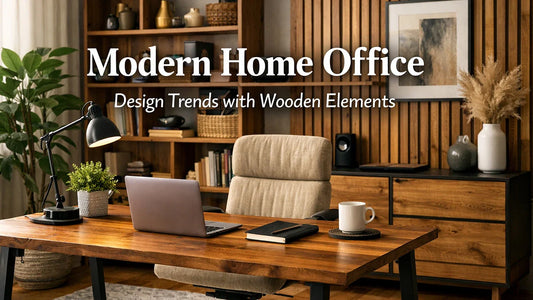 Modern Home Office Design Trends with Wooden Elements
