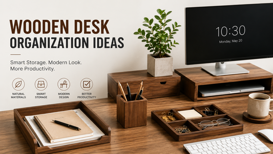 Wooden Desk Organization Ideas