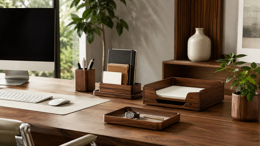 Premium Wooden Desk Organizers for a Calm Productive Office