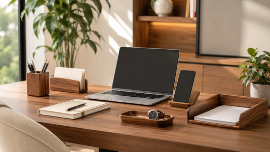 Wooden Desk Accessories for a Cleaner Modern Workspace