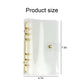 Rose Gold And Gold Transparent PVC Clear A5 A6 Binder