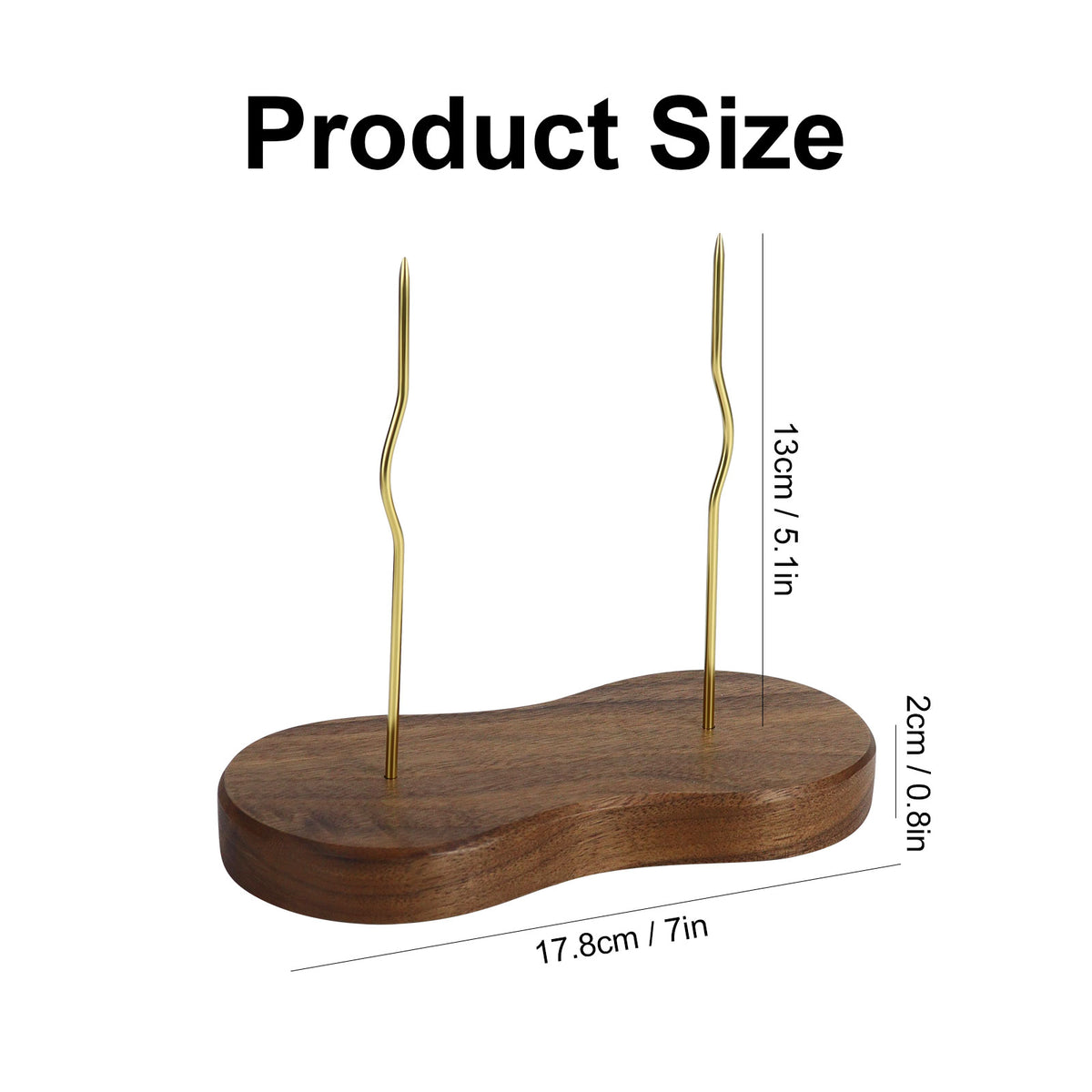 North American Walnut Wood Receipt Spike