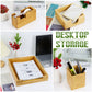 Wooden Desk Organizer Set of 4