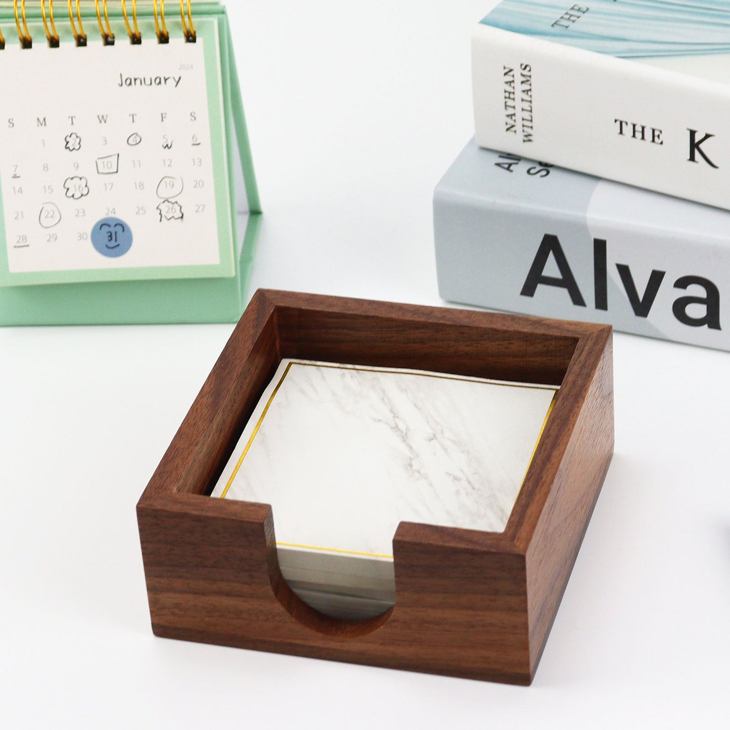 Wooden Sticky Note Holder