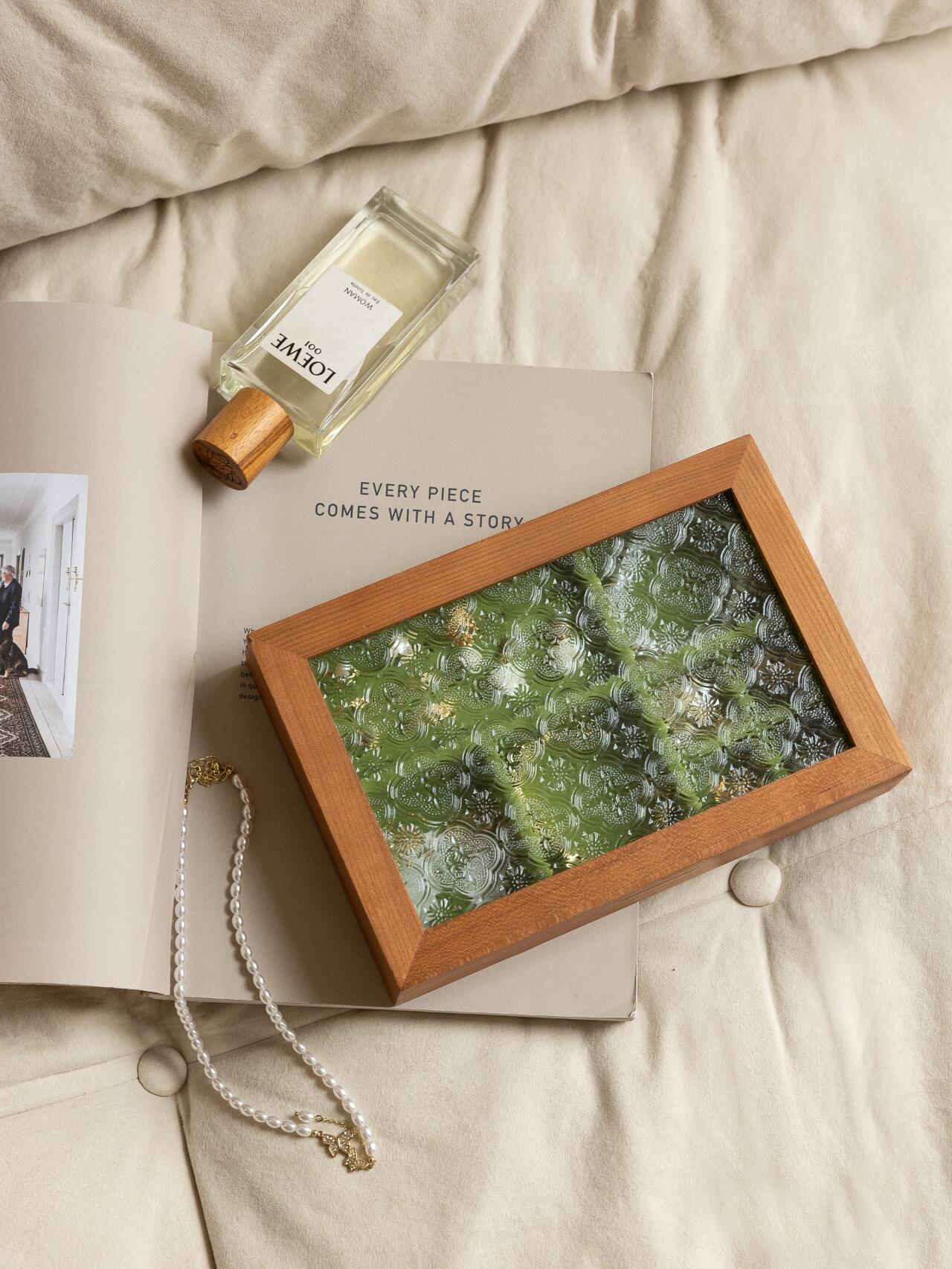 wooden jewelry organizer