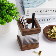 North American Black Walnut & Acrylic Pen Holder