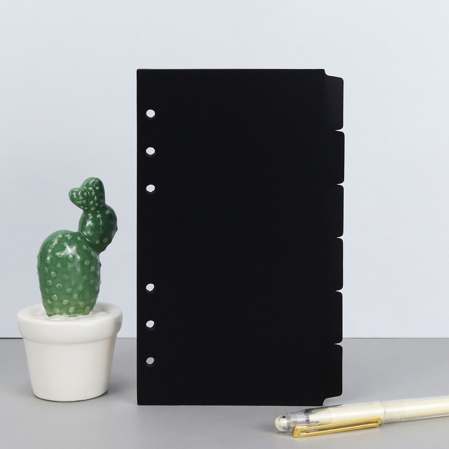 Black Frosted A5/A6/A7 Tab Dividers