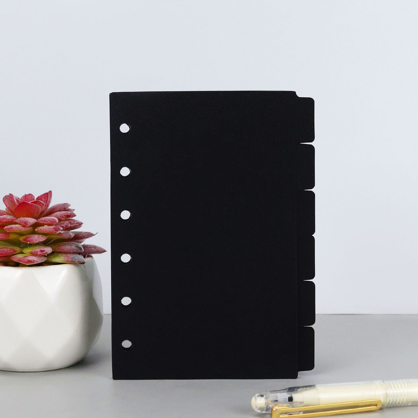 Black Frosted A5/A6/A7 Tab Dividers