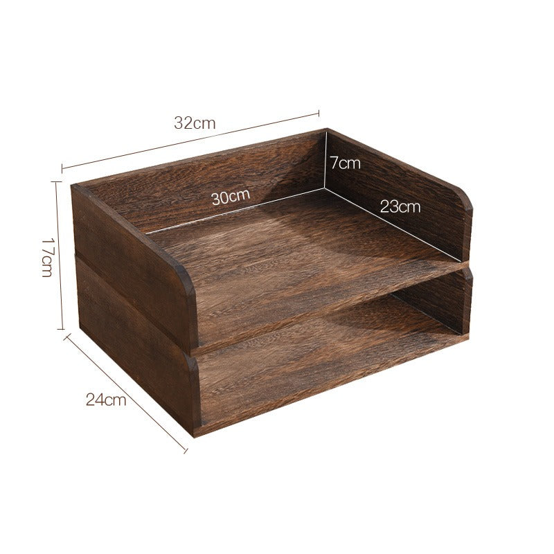 paulownia wood organizer
