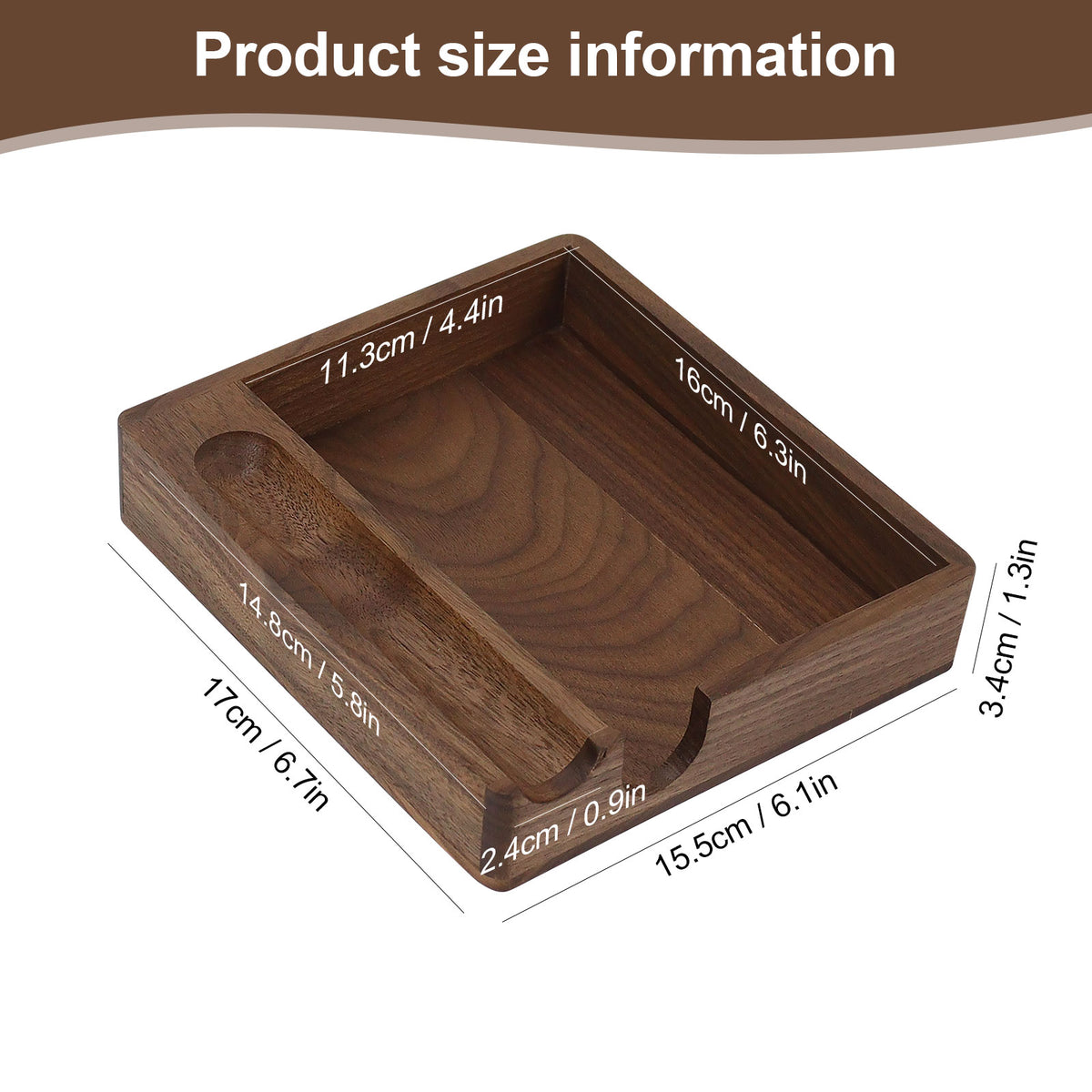 wooden desktop memo holder