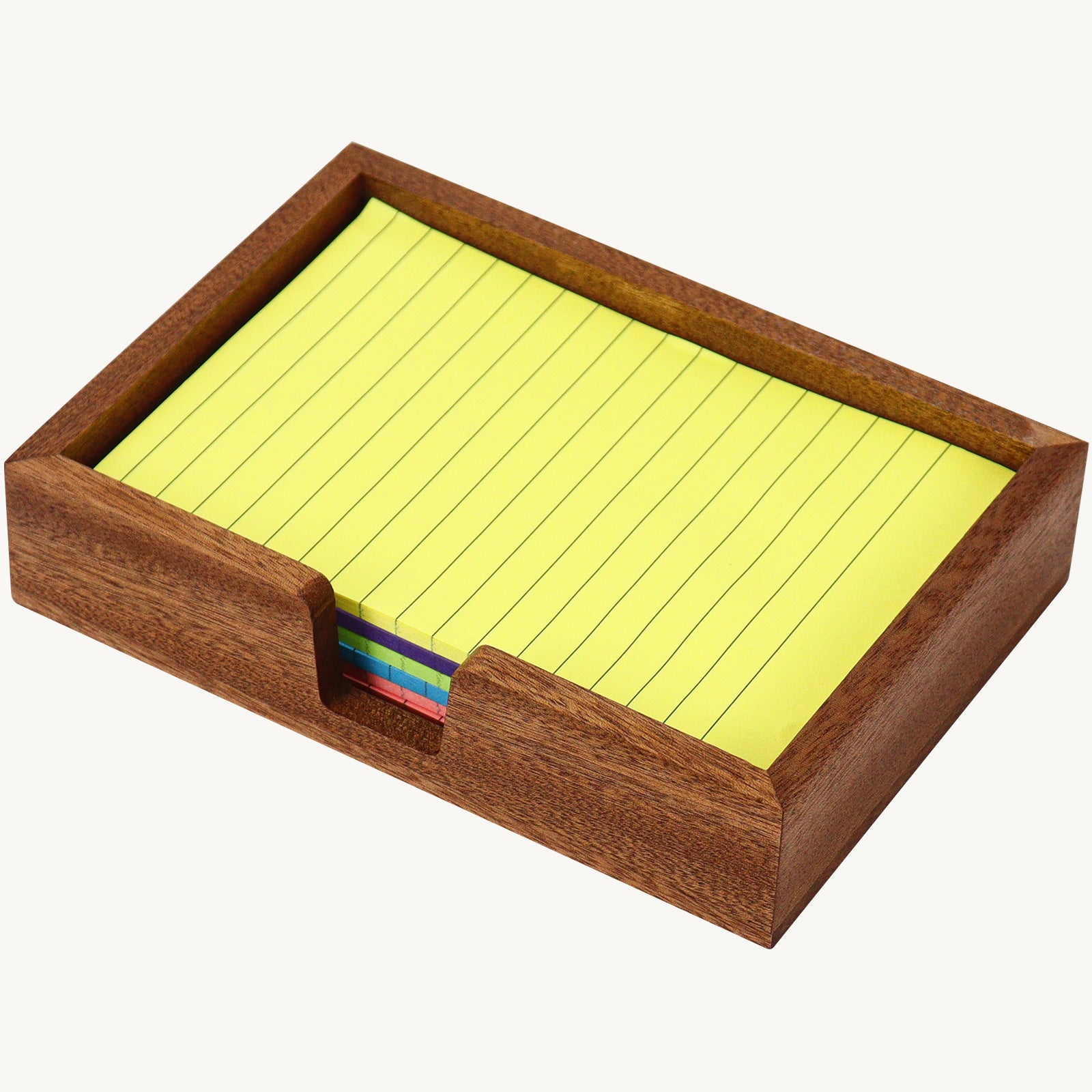 sapele memo tray