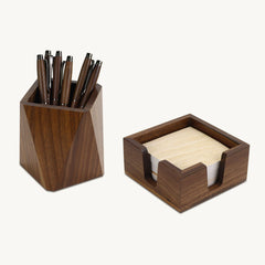 walnut desk pen set