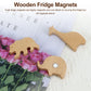 3 Pcs Cute Wild animals Wood Refrigerator Magnets