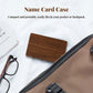 Black Walnut Wooden Name Card Holder