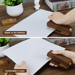 North American Black Walnut Desk Essentials Set – Stapler, Memo Holder & Pen Cup