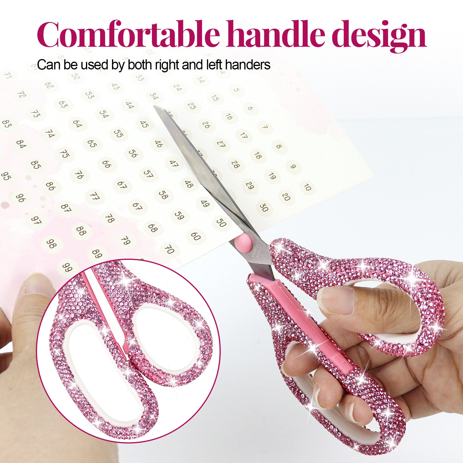 pink handle scissors