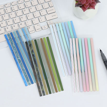 4 Colors Transparent Highlighter Strips