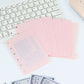 Plastic A7 Cash envelopes 5pcs per set