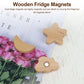 3 Pcs Cute Sky Series Wood Refrigerator Magnets