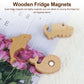 3 Pcs Marine Animals Wood Refrigerator Magnets