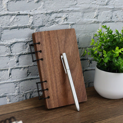 North American Walnut A6 Binder