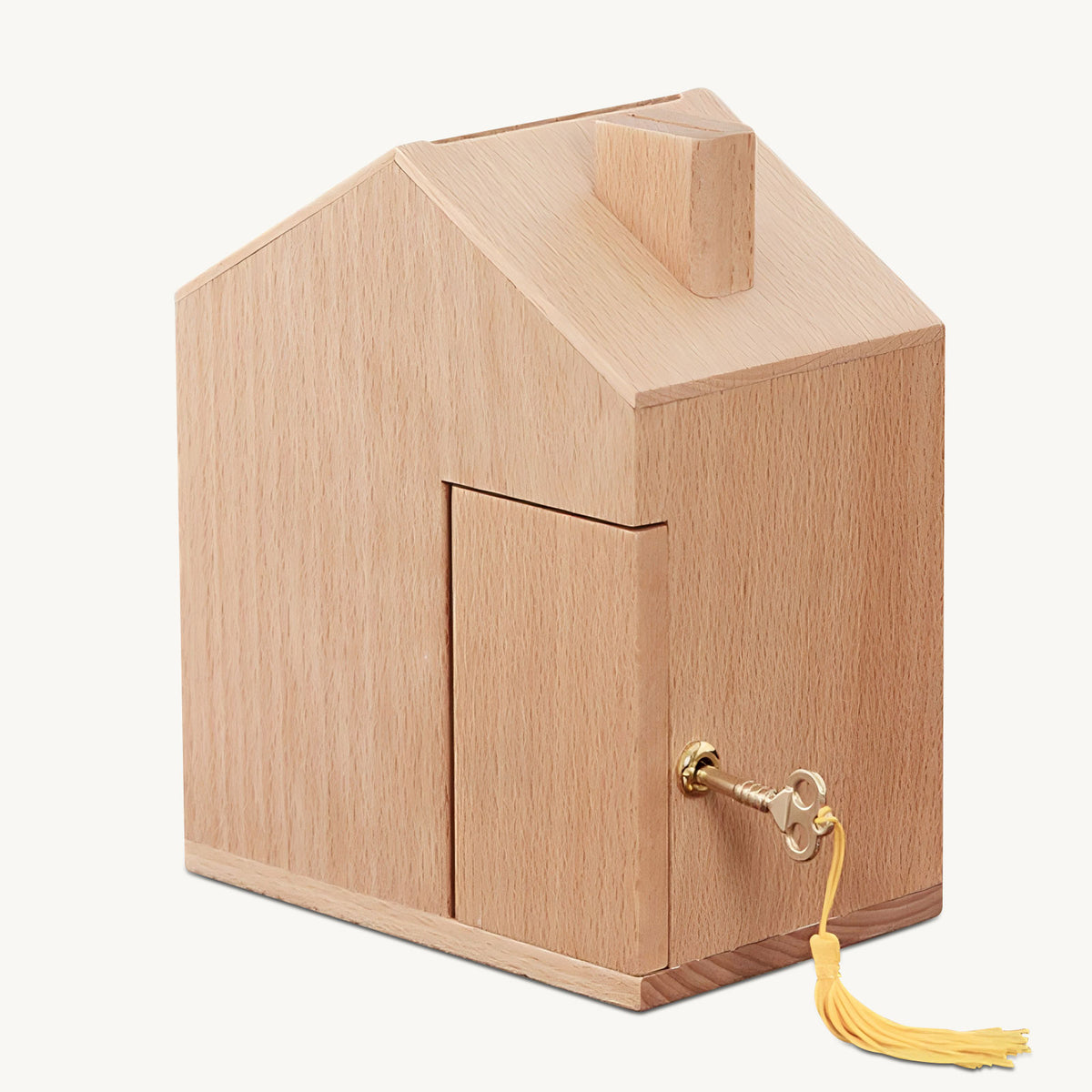 wooden coin bank