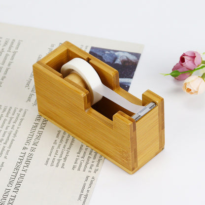 Wooden Tape Dispenser Cutter