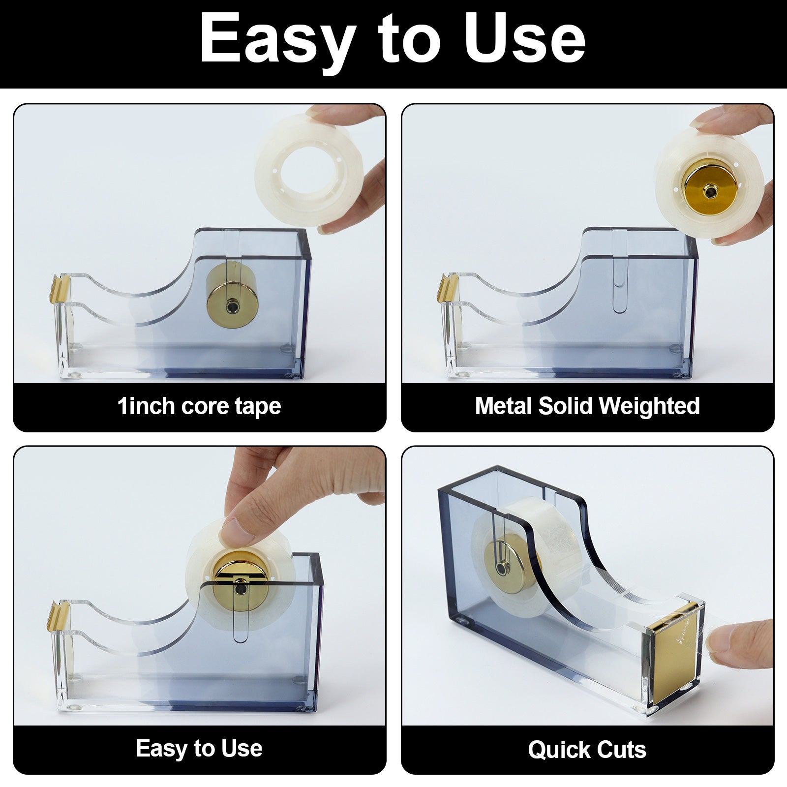 Acrylic tape holder