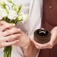 Round Shape Walnut Wood Ring Box