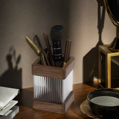 North American Black Walnut & Acrylic Pen Holder