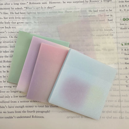 200 Sheets Sparkling Multiple Transparent Sticky Notes