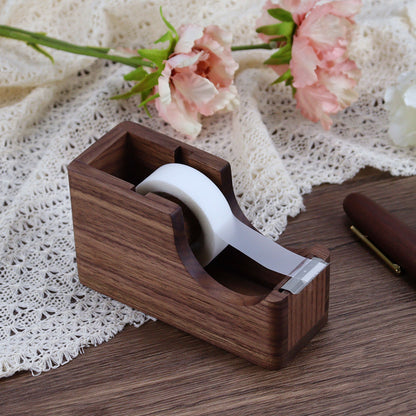 North American Walnut Tape Dispenser Cutter