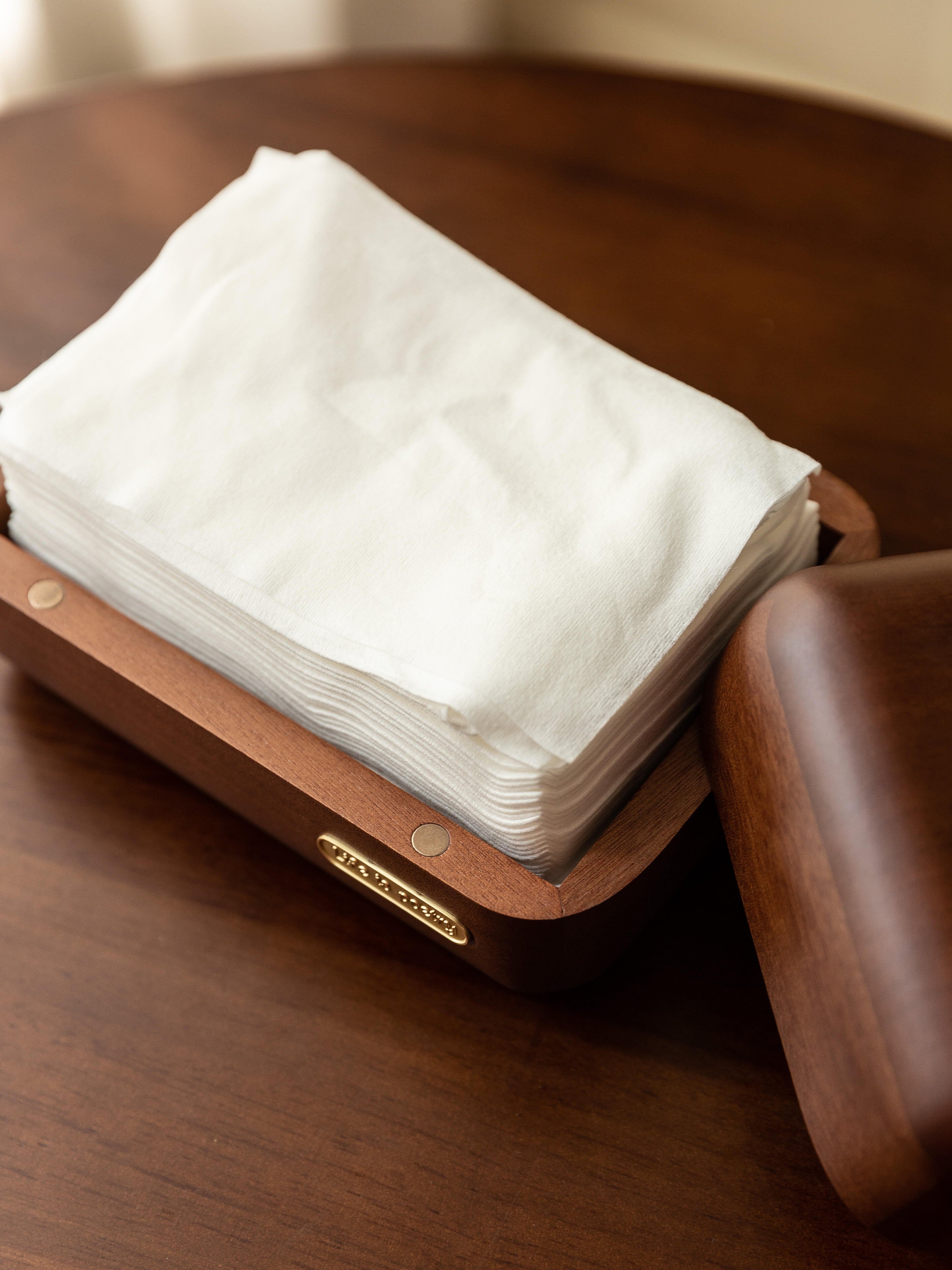 walnut desk accessory