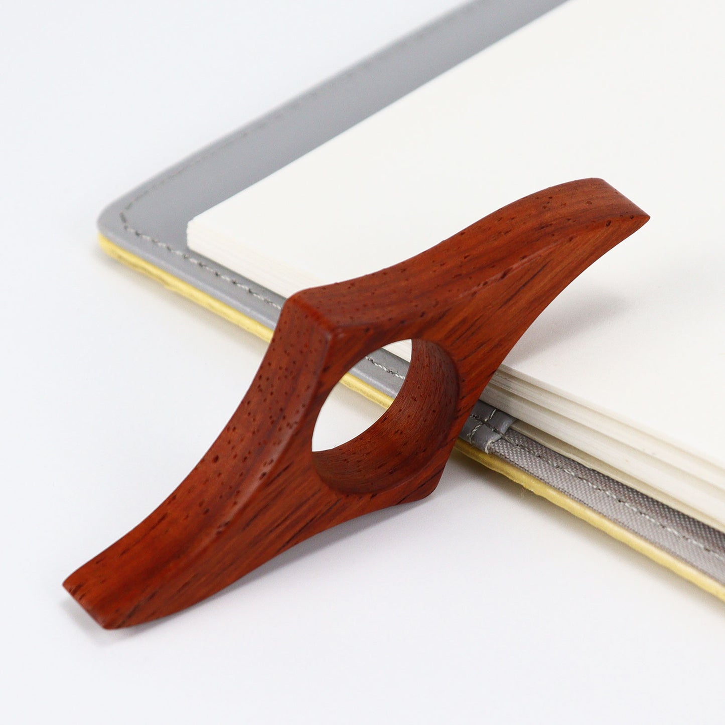 Red Walnut Wooden Book Page Holder