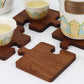 Wooden Puzzle Coaster Set of 4