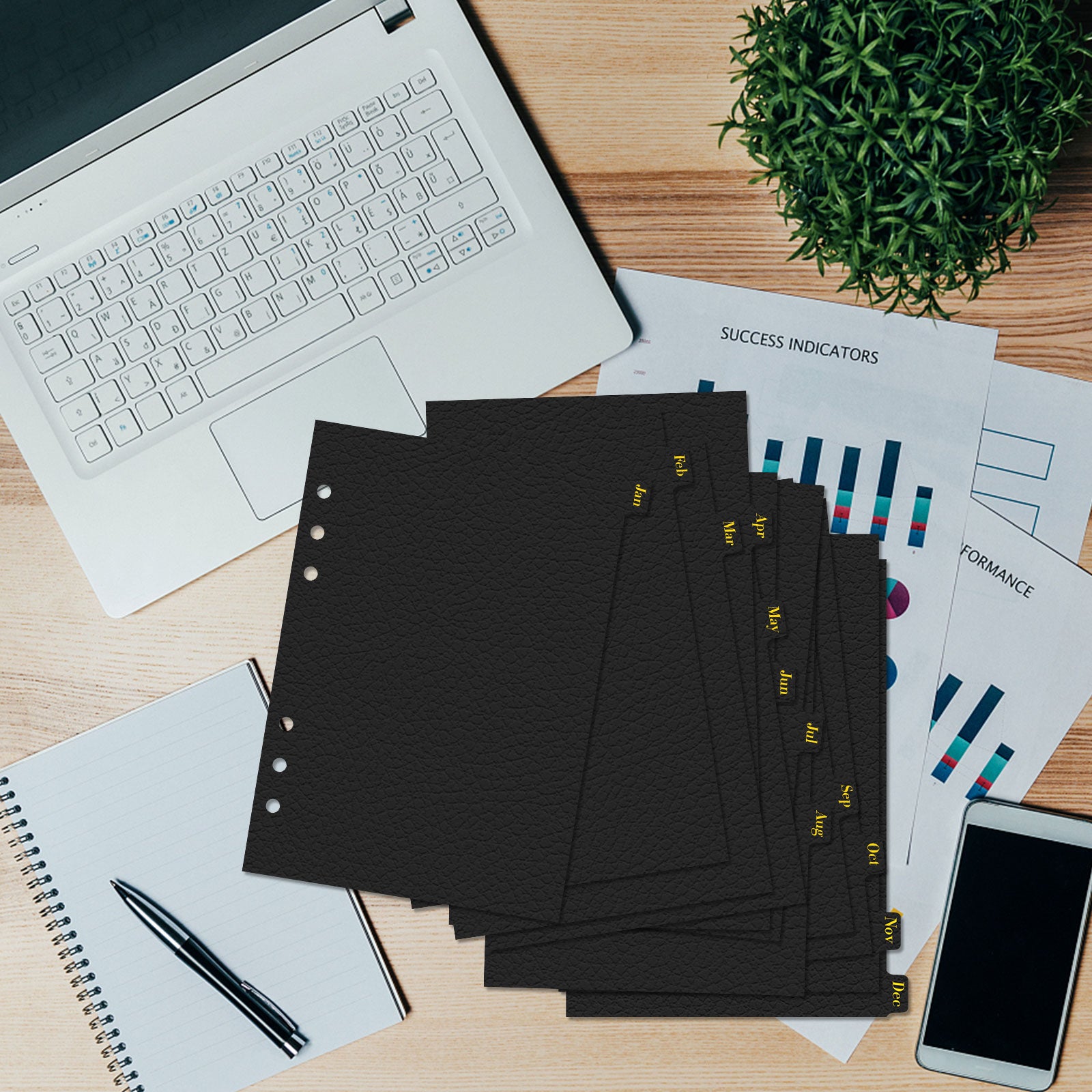 black discbound dividers