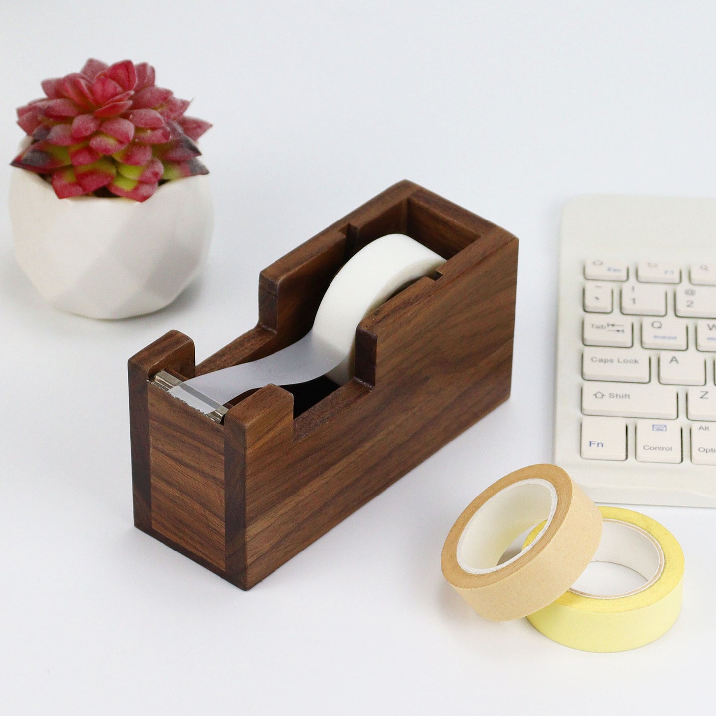 Wooden Tape Dispenser Cutter