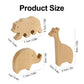 3 Pcs Cute Wild animals Wood Refrigerator Magnets