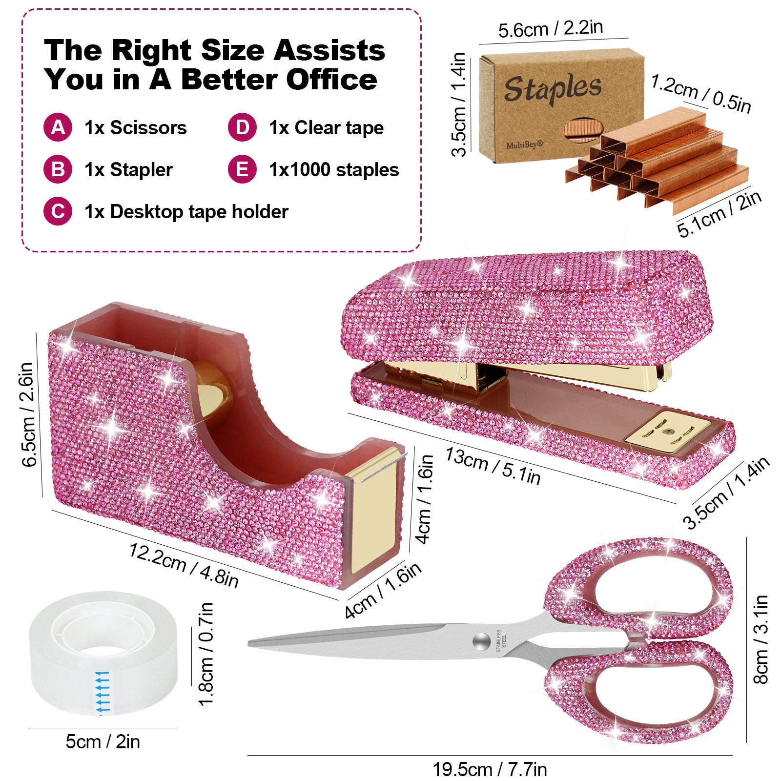 pink desk Office set