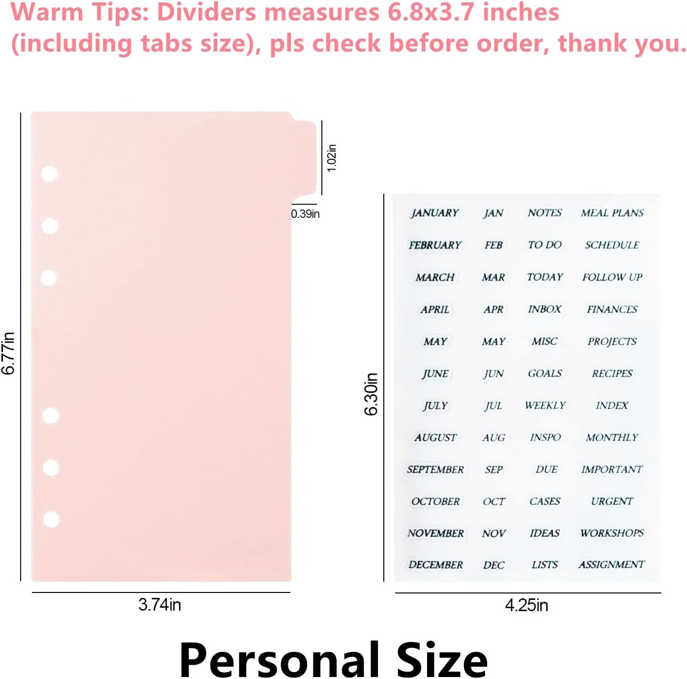 3 ring binder dividers