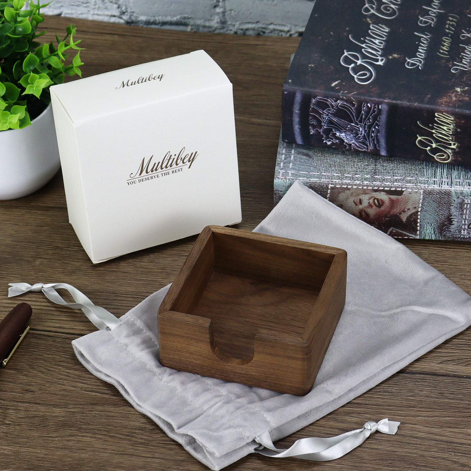 North American Black Walnut Memo Holder
