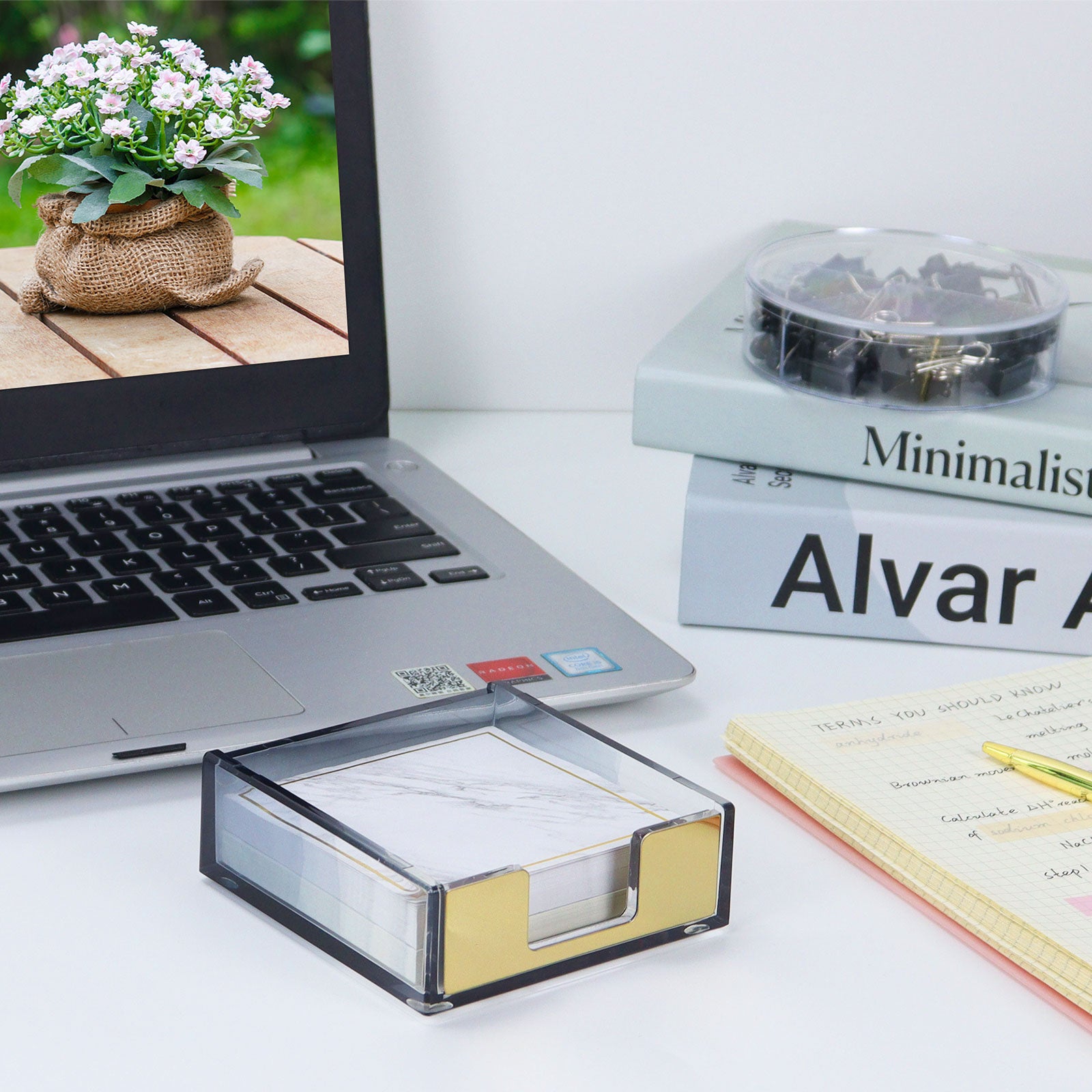 sticky note holder for desk