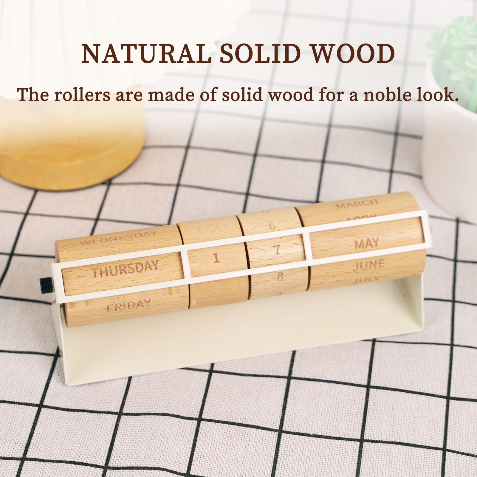 Beech wood calendar