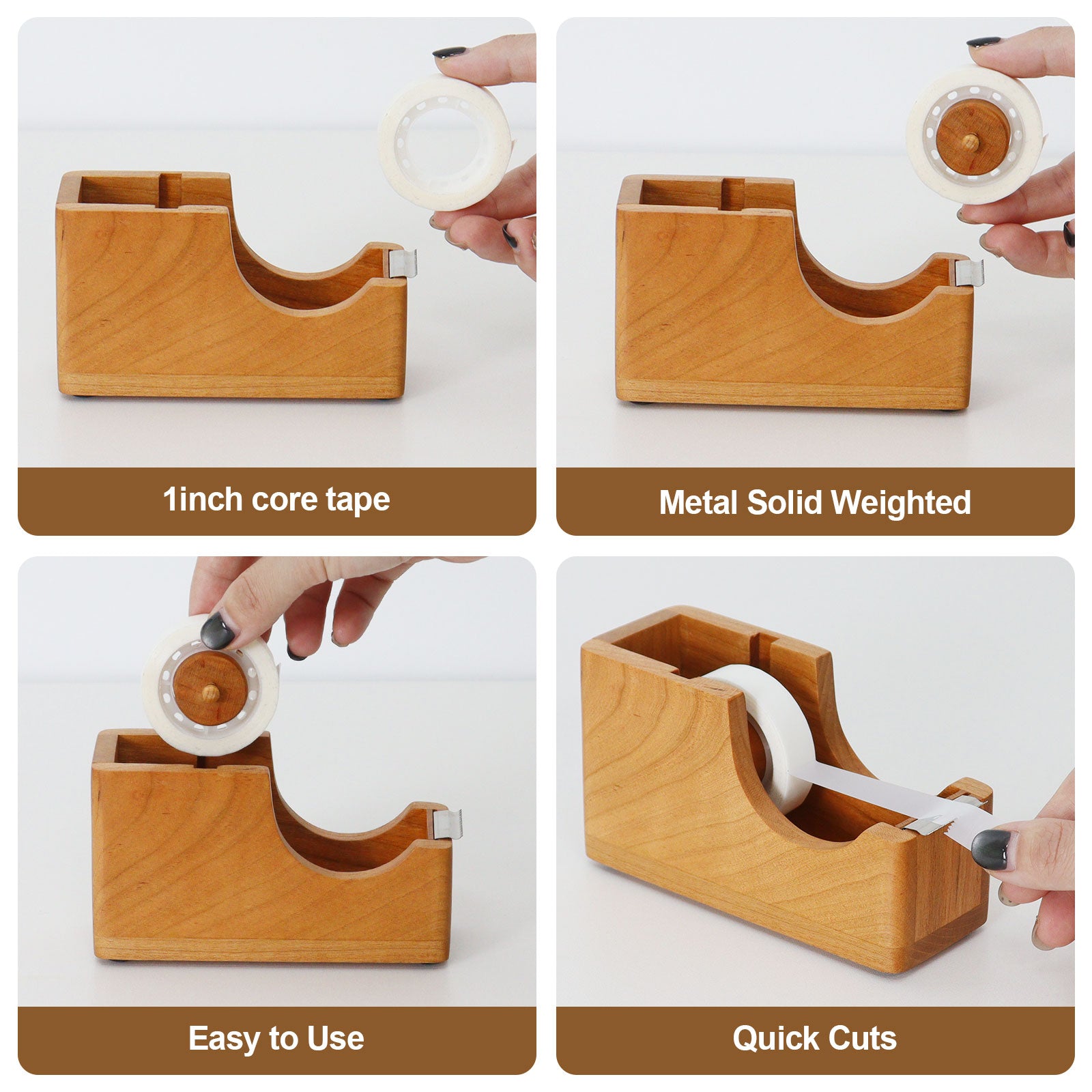 wooden tape holder