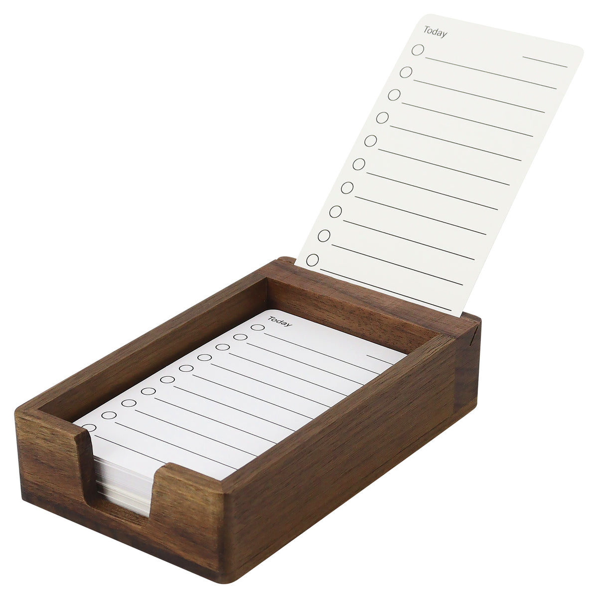 wooden memo holder
