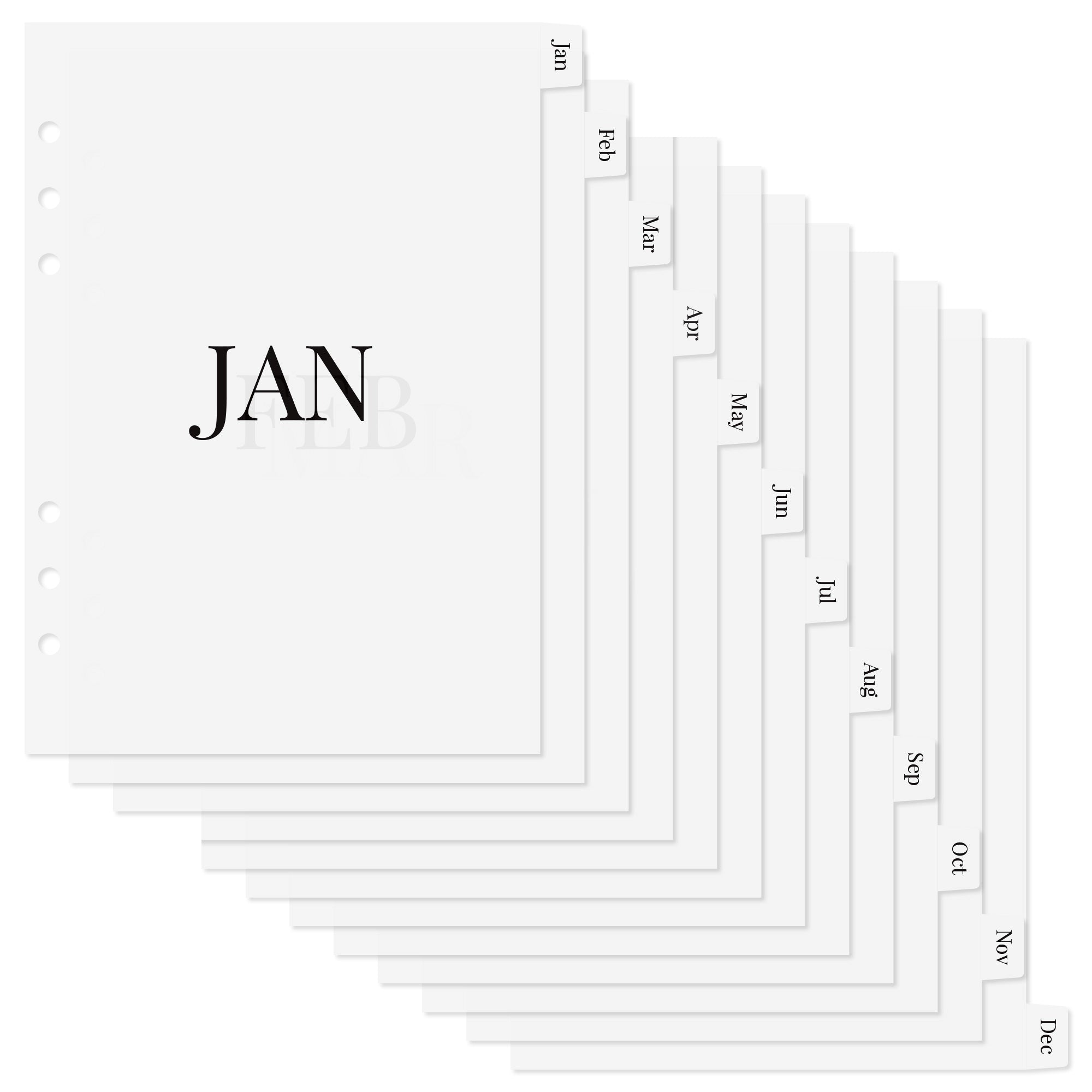 PP binder dividers